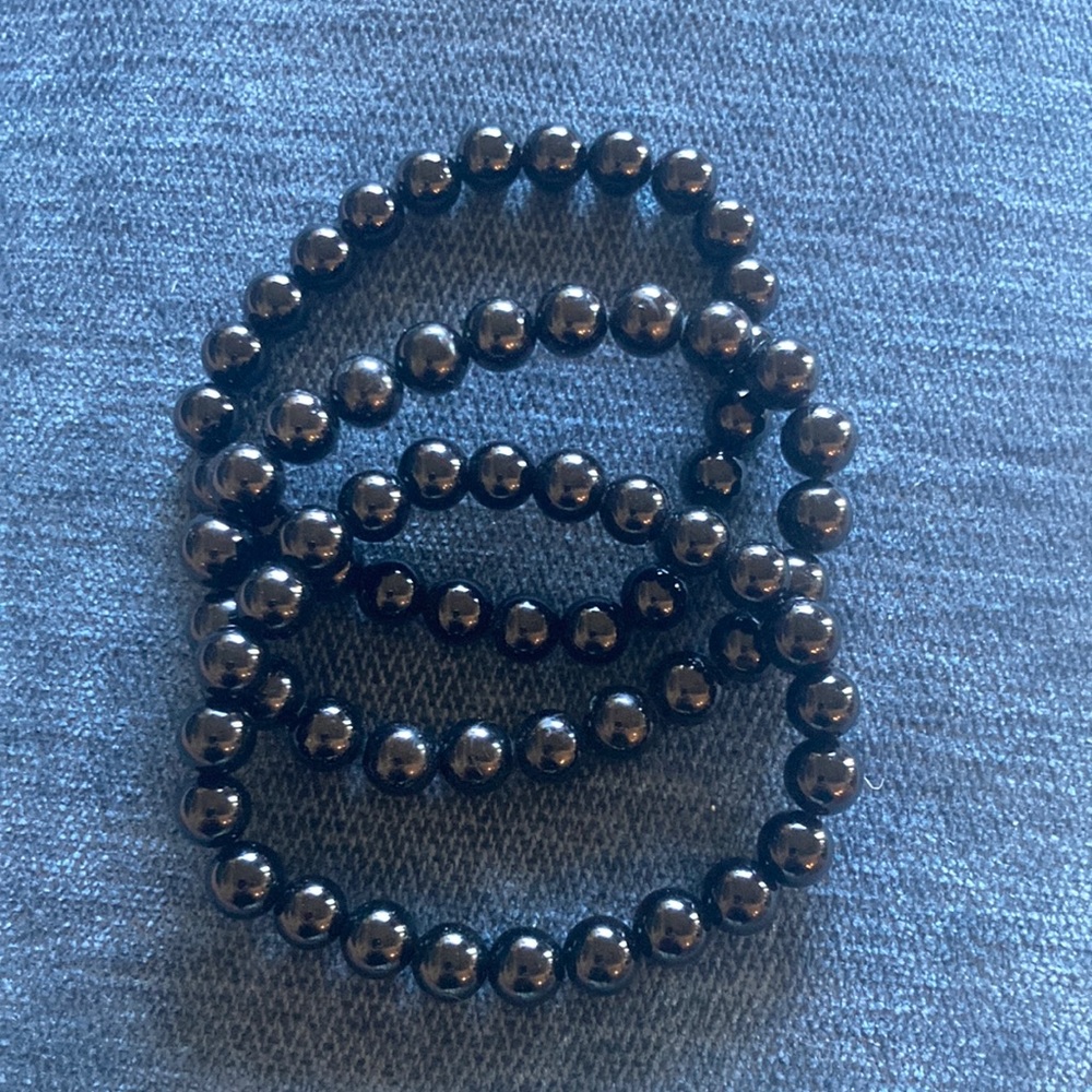 Black Tourmaline AAA Stretch Bracelet high quality